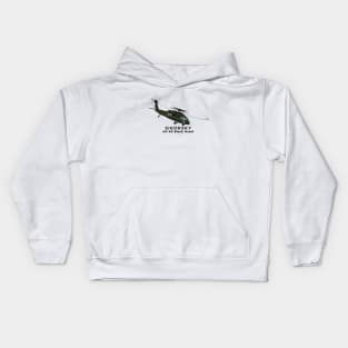 Sikorsky UH-60 Black Hawk Airplane Kids Hoodie